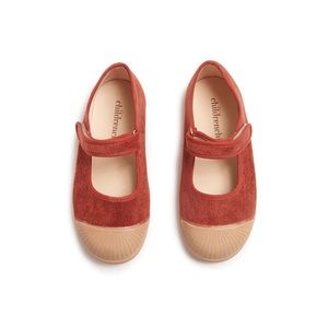 Childrenchic- CORDUROY MARY JANE SNEAKERS IN BRICK